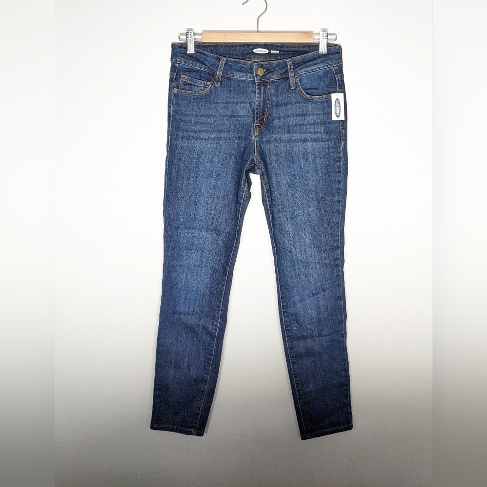 Old Navy Mid-Rise Rockstar Super-Skinny Jeans 6 Petite